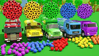 Sing a Song in 60 Minutes with Color Balls! - Wheels On the Bus - Baby Nursery Rhymes Reimagined