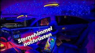 Sternehimmel nachrüsten bei jedem Auto / Mercedes CLS 219 W211 / star light car / Letronix RGB