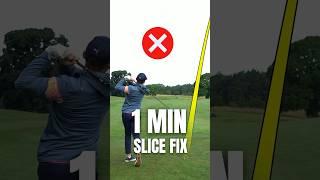 SLICE FIX IN UNDER 1 MINUTE #golf #golftips #golfinstruction #golfswing #alexelliottgolf