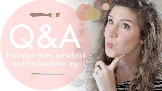 Illustrator Q&A | Style, art school and first freelance illustration job