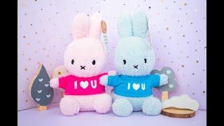 I Love You Miffy Rabbit Plush Toy 23cm edited