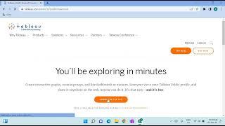 Tableau Public Download and Installation