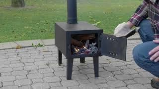 Outdoor Wood-Burning Stove