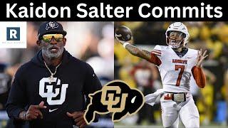 Kaidon Salter Commits To Colorado | CU Buffs Transfer Portal News