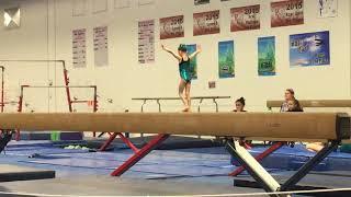 Level 3 Balance Beam Routine - 6 Year old Scarlett Rain