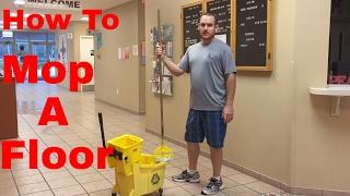 How to mop a floor the right way