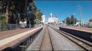 Transperth train drivers cab view - Perth to Victoria Park and return x 2