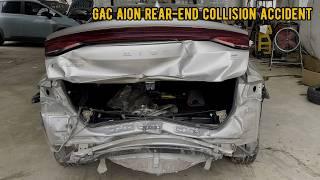 How serious is rear-end collision damage and how can it be repaired?