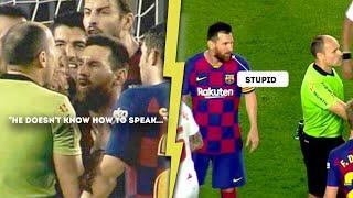 This is how Lionel Messi tried to save Ousmane Dembele from red card | MrMatador