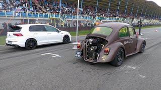 Modified Cars Drag Racing - TURBO Beetle, 1800HP Dodge Ram, 1050HP Turbo S,  Brabus E63S 700, ...