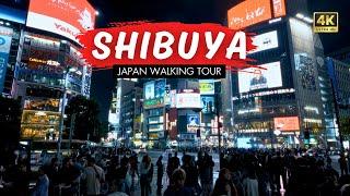 Shibuya Crossing Night Walk | 4K Tokyo Walking Tour