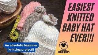 The Easiest Knitted Baby Hat Ever!!!