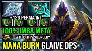 WTF Disperser Parasma +123 Perma INT Unlimited Mana Burn Glaive Carry Silencer Dota 2