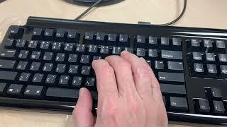 Demo of the Half-QWERTY Pro one-handed keyboard by its creator