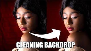 Fastest method to remove wrinkles from backdrop - Iron Wrinkles using Photoshop