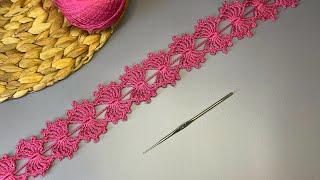 ЛЕНТОЧНОЕ КРУЖЕВО. ВЯЗАНИЕ КРЮЧКОМ для начинающих. Easy crochet tape lace #crochet #handmade