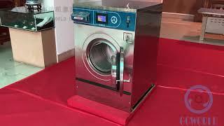 self-service and coin-operated washing machine with touch screen