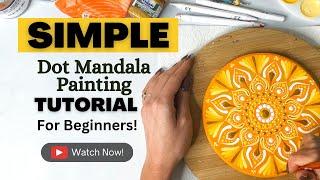 Easy Beginner Dot Mandala Painting Tutorial