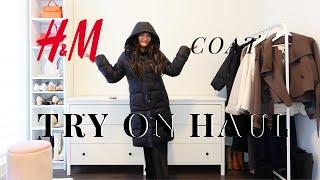 H&M COAT JACKET TRY ON HAUL F/W 2023-2024