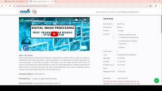 How to register  for NPTEL (Swayam) ......  Course .. Digital Image Processing....