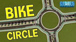 I made a BIKE SAFE Roundabout with Protected Lanes  -  Junction for Pedestrians, Cyclists, and Cars