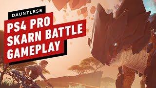 Dauntless PS4 Pro Skarn Battle Gameplay