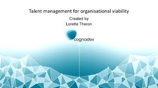 Talent management for organisational viability