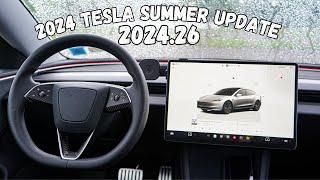 The 2024.26 Tesla Summer Update For The 2024 Tesla Model 3!