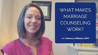 What makes marriage counseling work