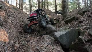 Rear Steer Samurai and Portal RZR 1000 on the Buggy Trail 5B and Lower Buggy Trail at Interlake SRA