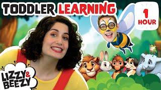 Toddler Learning With Lizzy and Beezy |Learning AnimalsFirst Day of SchoolHide and Seek