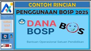 CONTOH RINCIAN PENGGUNAAN BOSP 2025