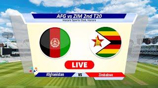 AFG vs ZIM Live - 2nd T20 | Afghanistan vs Zimbabwe Live Cricket Match Today Score & Commentary