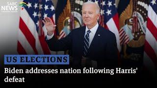 US Elections | Biden addresses nation following Harris' defeat