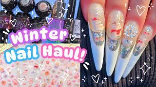 ⋆꙳•️ I Bought the MOST ADORABLE CHRISTMAS NAIL SUPPLIES  Testing New Glitter Gels!!! ⋆꙳•