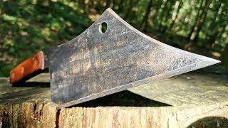 BADASS American Meat Cleaver in Action (Test/Review)