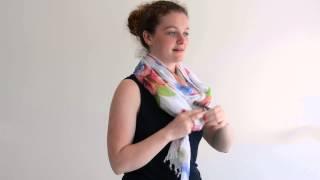 Scarf Room - How to Tie A Scarf: The Wrap & Tie