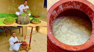 Saag Makkhan Malai Aur Makki Ki Roti | Traditional Saag Recipe | Punjabi Saag | Village Life Punjab