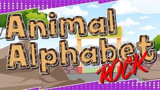 Animal Alphabet Rock | ABC Letter Sounds for Kids | Jack Hartmann | Alphabet Song