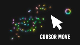 Cursor Move Animation | CSS & Javascript