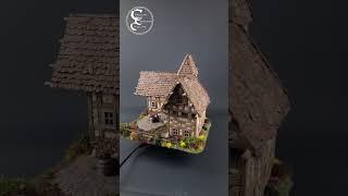 medieval farmhouse #tabletopterrain #krautcover #terrain #diorama #tutorial