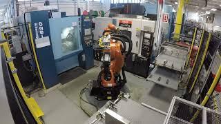 Automated Robotic Cell for CNC Machining at Avior using Kuka Robot