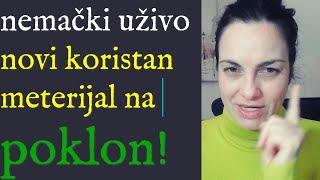 NEMAČKI -  UŽIVO - novi koristan materija na POKLON ! 3.3. 2025-