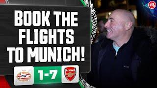 BOOK THE FLIGHTS TO MUNICH! (Julian) | PSV 1-7 Arsenal