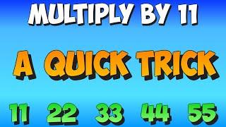 11 times trick (for numbers greater than 9)- multiplication math song