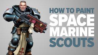 How to Paint Space Marine Scouts: Leather, Cloth and Camo Cloaks