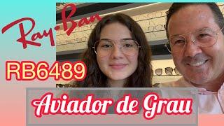 Ray ban 6489 O Aviador de Grau #verbim #rayban