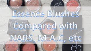 Dupes? Essence Blushes Compared with NARS, M.A.C, Le Metier de Beaute. Also includes Sleek.