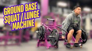 NEW Planet Fitness Ground Base Squat Lunge Machine Tutorial (HOW TO USE!)