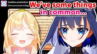 Kronii Thoughts On Ame After She's Leaving 【Hololive EN / Amelia Watson】